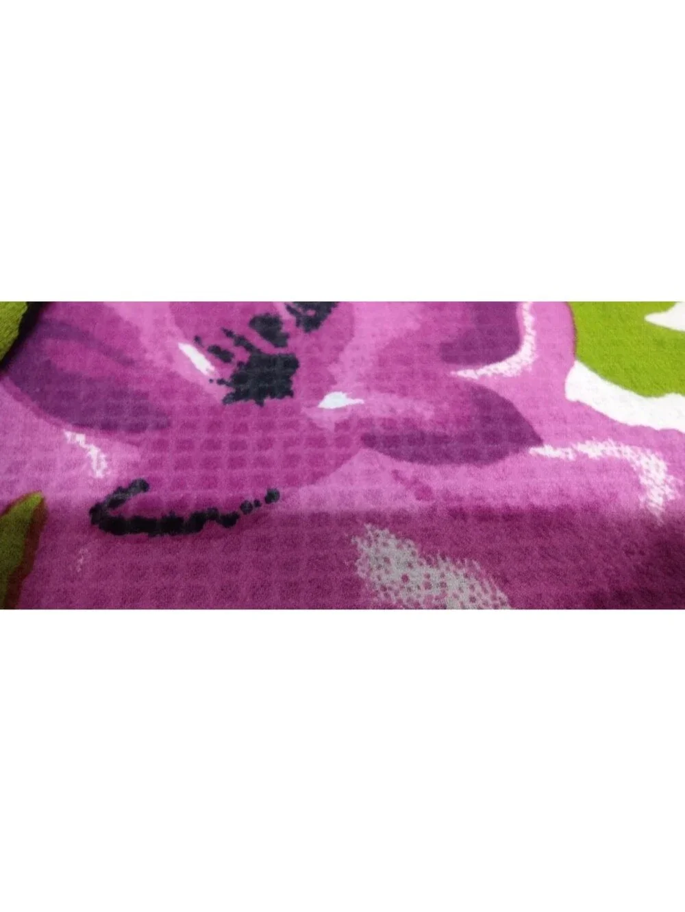 Vintage Sheer Silk Rectangle Scarf Fuchsia Floral Purple Lavender Baar & Beards